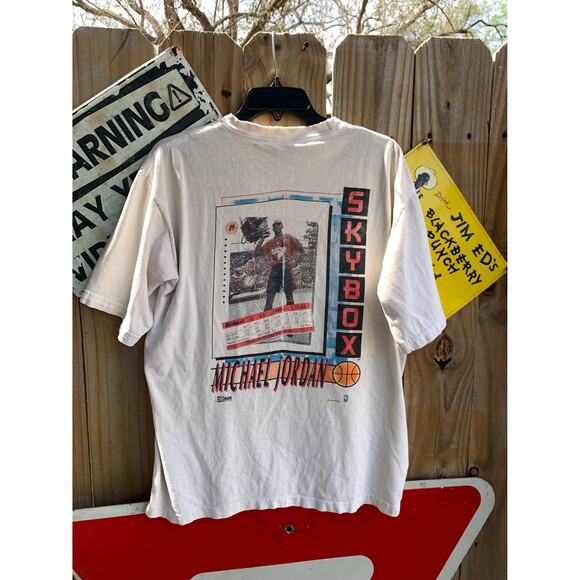 Vtg Very Rare 1991 Michael Jordan Chicago Bulls Skybox Card shirt L by Salem - Picture 5 of 10
